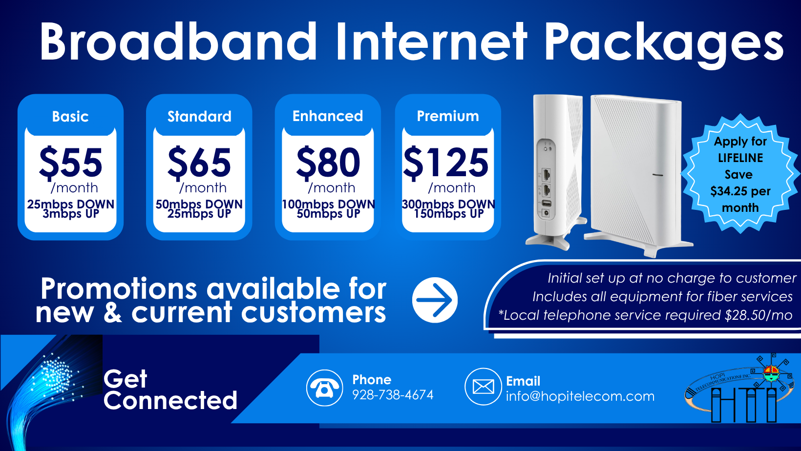 Blue and White Modern Internet Services Facebook Cover (1)